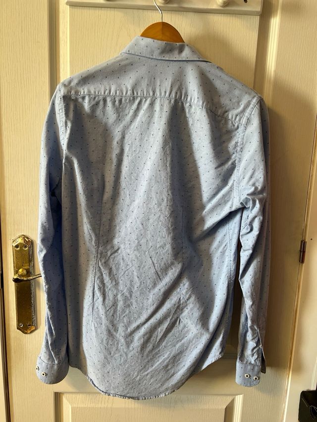 Camisa Zara Man Azul Talla M