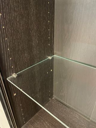 Vitrina cristal negra metal Ikea