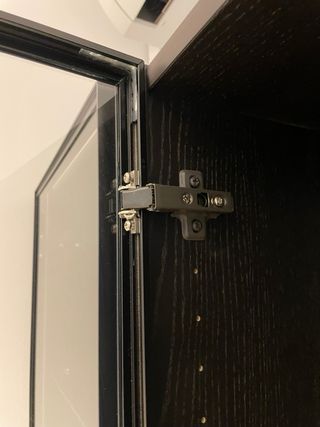 Vitrina cristal negra metal Ikea