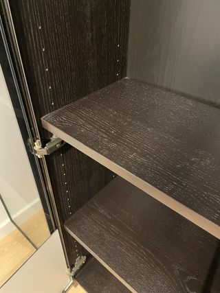 Vitrina cristal negra metal Ikea