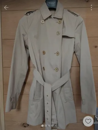 Gabardina corta Michael Kors beige