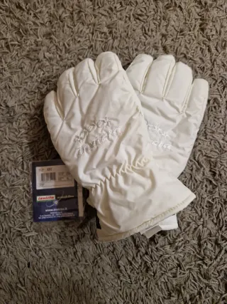 Guantes de esquí Invicta blancos talla XL