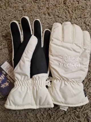 Guantes de esquí Invicta blancos talla XL