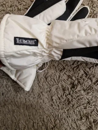 Guantes de esquí Invicta blancos talla XL