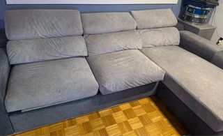 Sofá modular gris grande regalo funda de sofá