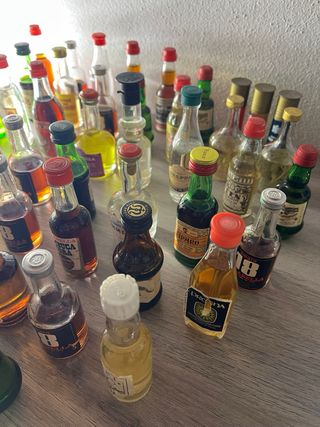 Collezione Mini Bottiglie Vuote