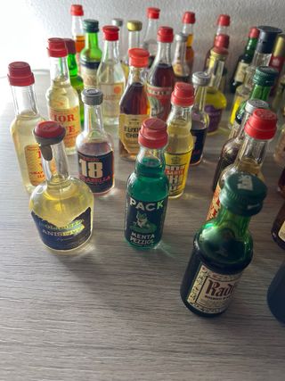 Collezione Mini Bottiglie Vuote