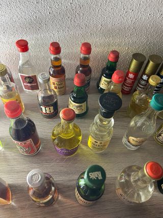 Collezione Mini Bottiglie Vuote