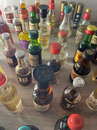 Collezione Mini Bottiglie Vuote