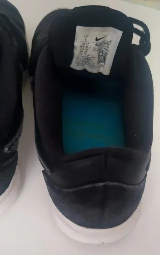 Zapatillas Nike Mujer Negras Cuero