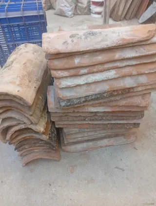 Tejas de barro antiguas