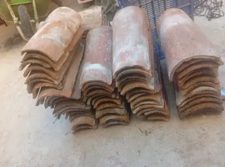 Tejas de barro antiguas