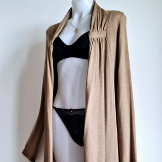 Chaqueta Larga Punto de Mujer