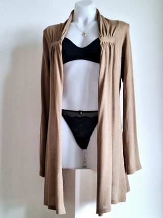 Chaqueta Larga Punto de Mujer