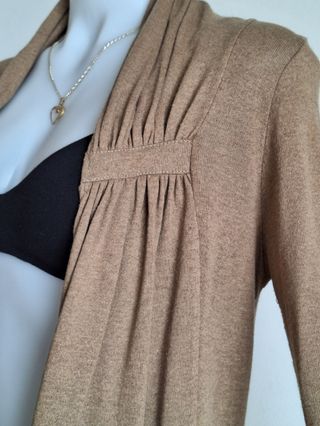 Chaqueta Larga Punto de Mujer