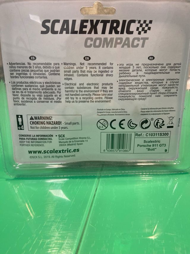Scalextric 2 coches + mochila