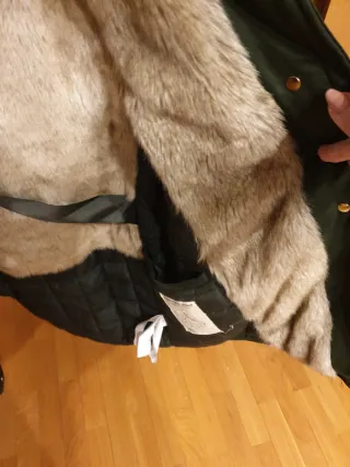 Chaquetón Zara Outer Wear Verde