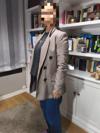 Americana Mango Pata de Gallo Talla S