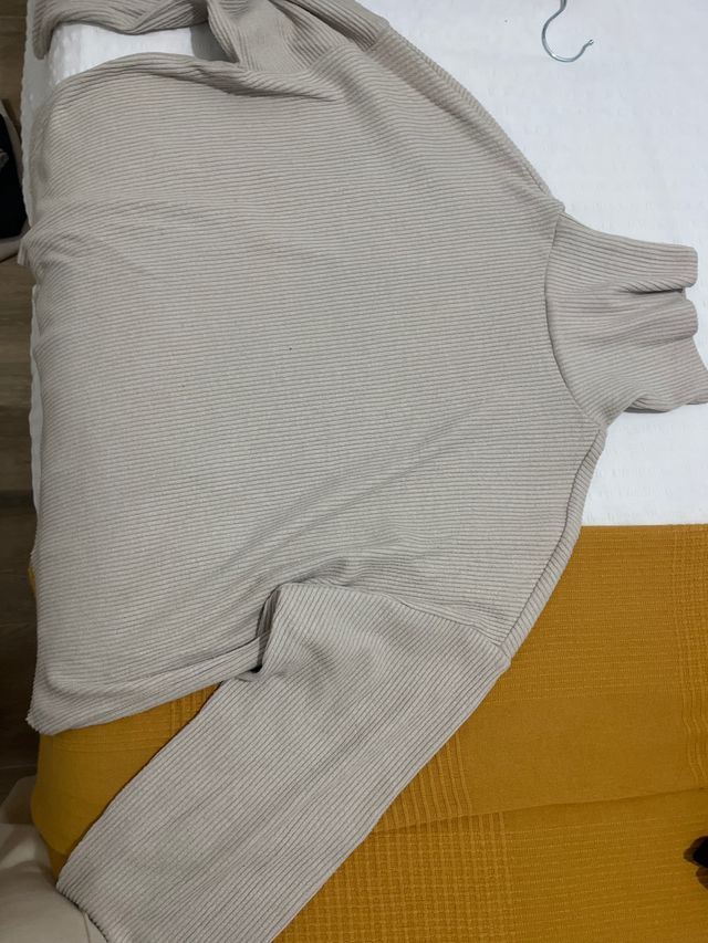 Jersey de canalé beige
