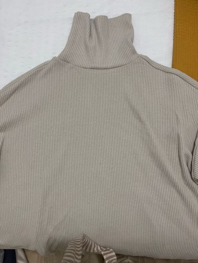 Jersey de canalé beige