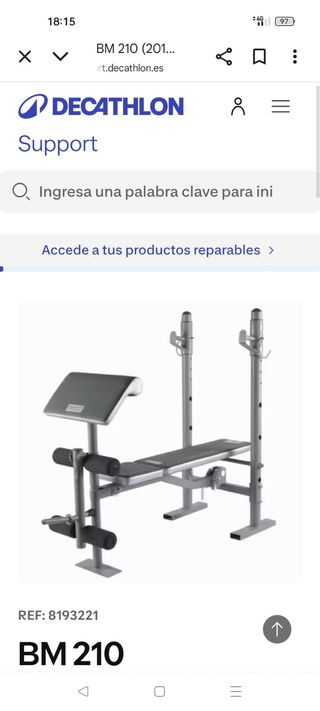 Banco de pesas BM 21