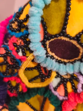 Bolso Luna Llena Marrón Multicolor