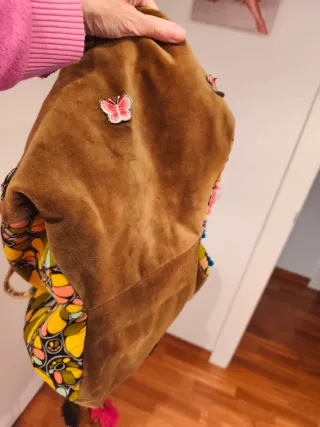 Bolso Luna Llena Marrón Multicolor