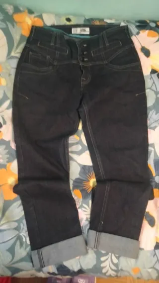 Pantalón vaquero mujer azul