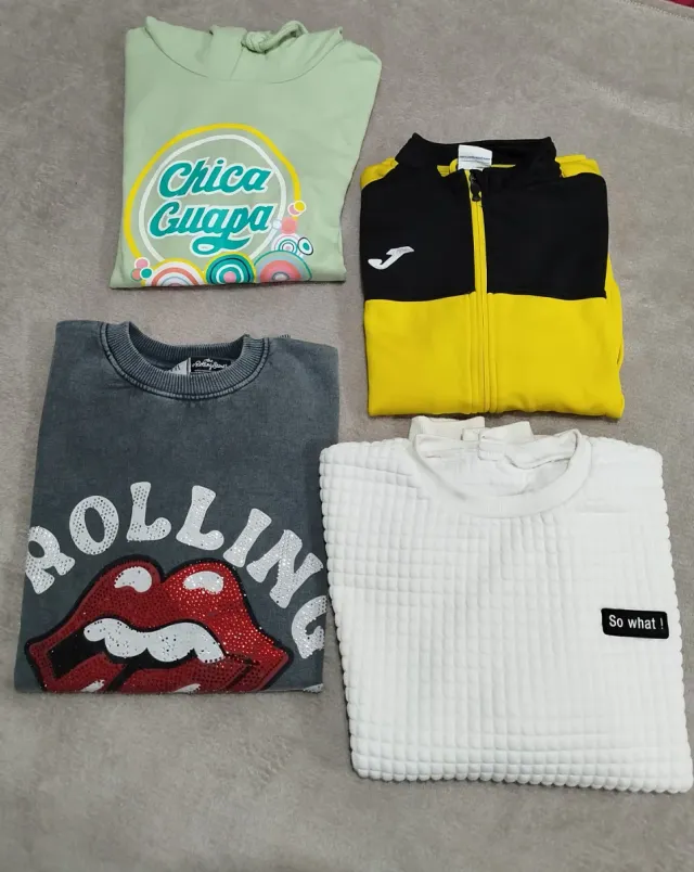 Lote 4 sudaderas + 2 de regalo