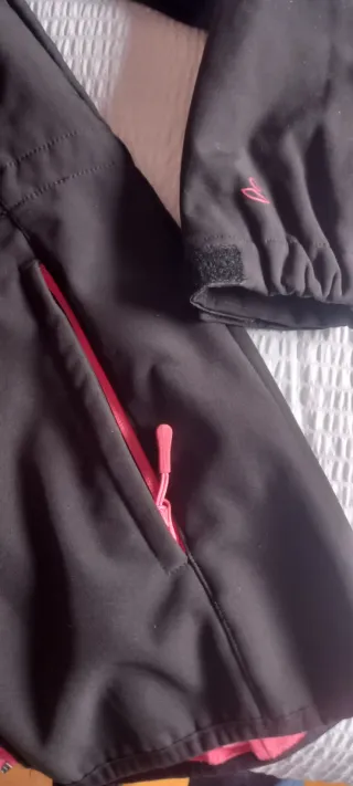 Parka impermeable negra