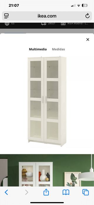 Vitrina Brimnes Ikea Blanca