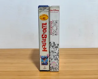 Películas VHS Lilo & Stitch y 101 Dálmatas