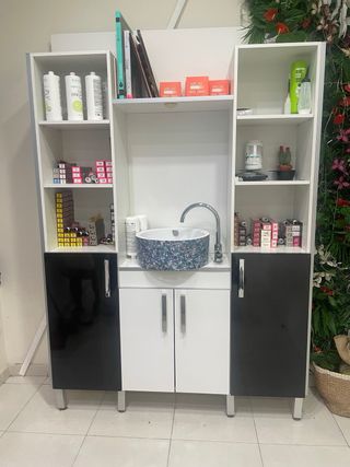 Mueble peluqueria con pica