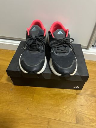 Zapatillas Adidas Correr Negro/Rosa