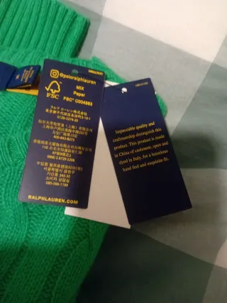 Jersey Polo Ralph Lauren Verde Talla M