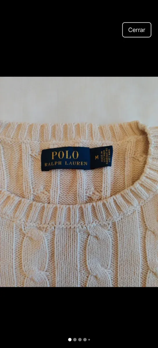 Jersey Polo Ralph Lauren Beige Talla M