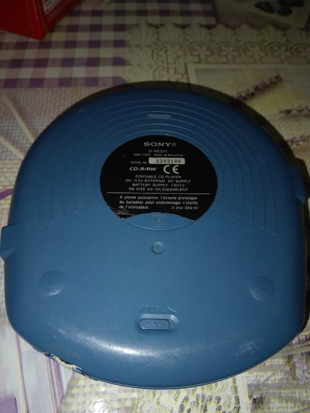 Sony CD Walkman D-NE511 MP3 Atrac3plus Azul