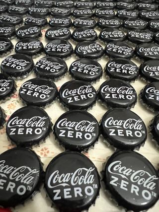 100 Chapas refresco Coca Cola Zero
