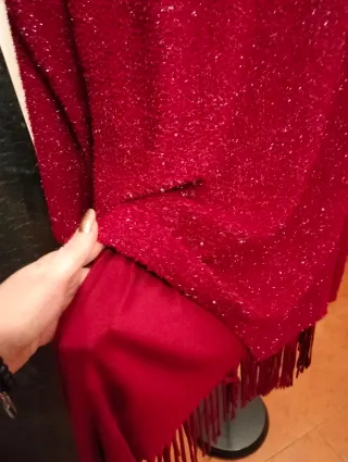 Vestito elegante invernale rosso
