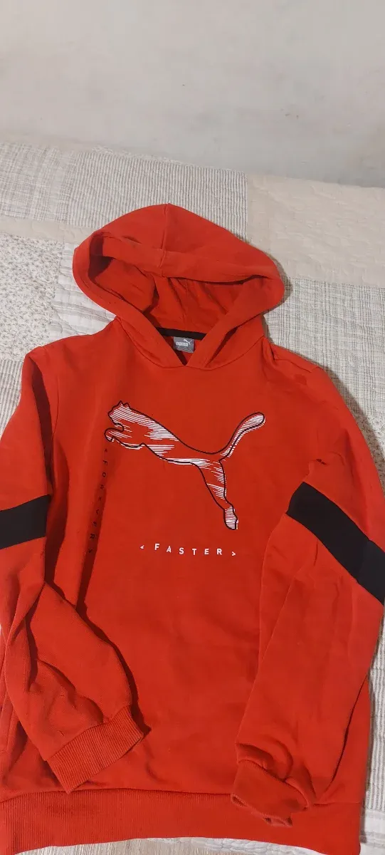 Sudadera Puma niño roja