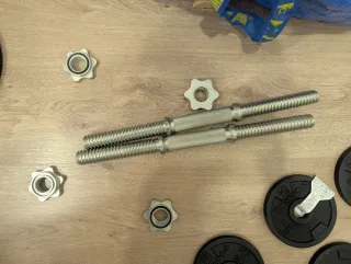 2 Barras Mancuernas Roscadas CORENGTH de 2 Kg