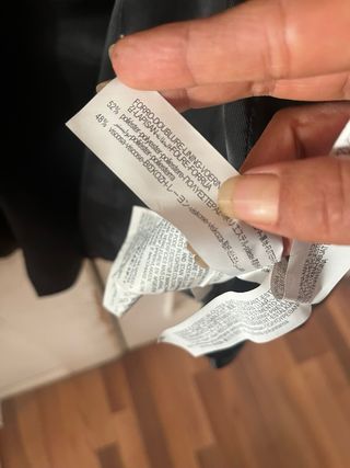 Blazer Zara Piel Vegana Talla S