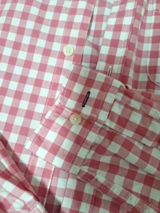 Camisa cuadros rosa y blanco