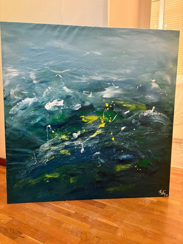 Cuadro abstracto acrílico