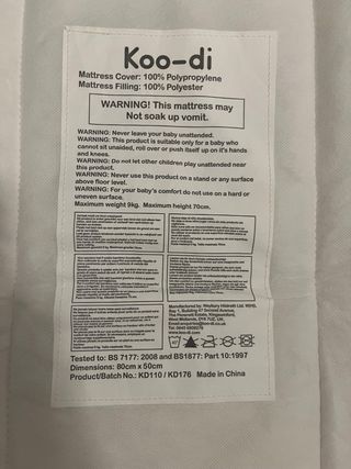 Moisés de viaje plegable Koo-di