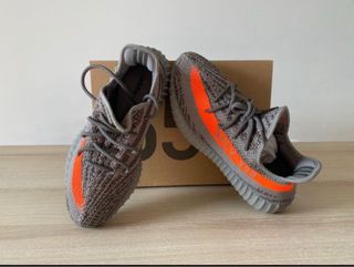 Adidas Yeezy 350 Boost Gris Naranja