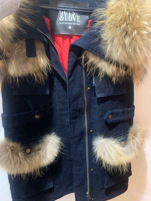 Abrigo GUTS & LOVE paño y piel