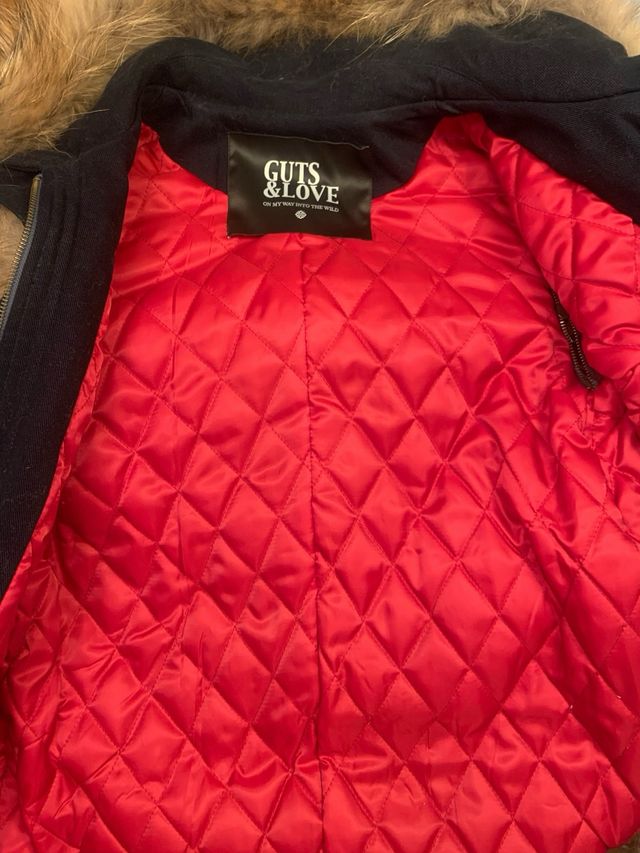 Abrigo GUTS & LOVE paño y piel