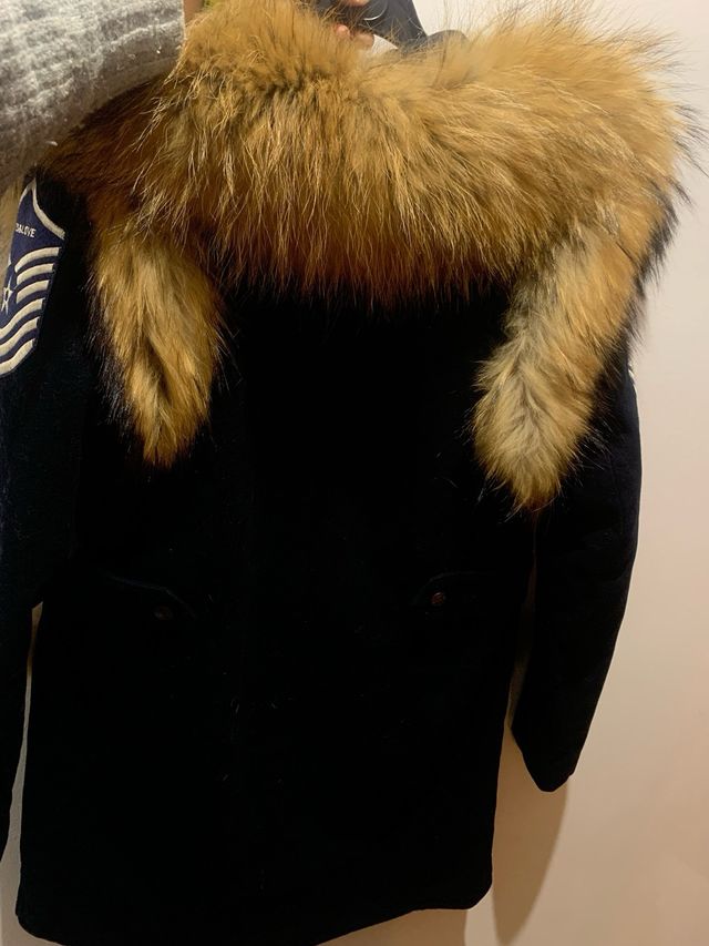 Abrigo GUTS & LOVE paño y piel