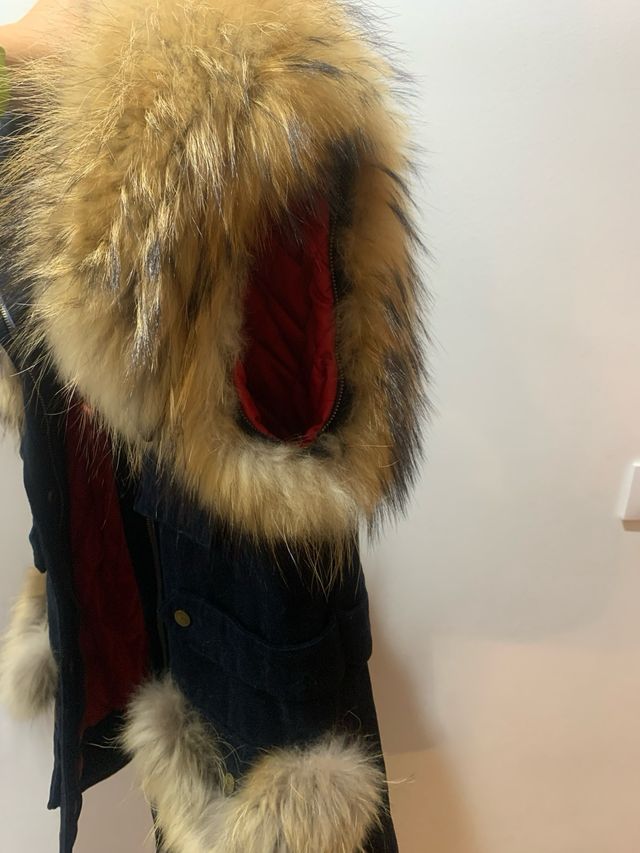 Abrigo GUTS & LOVE paño y piel